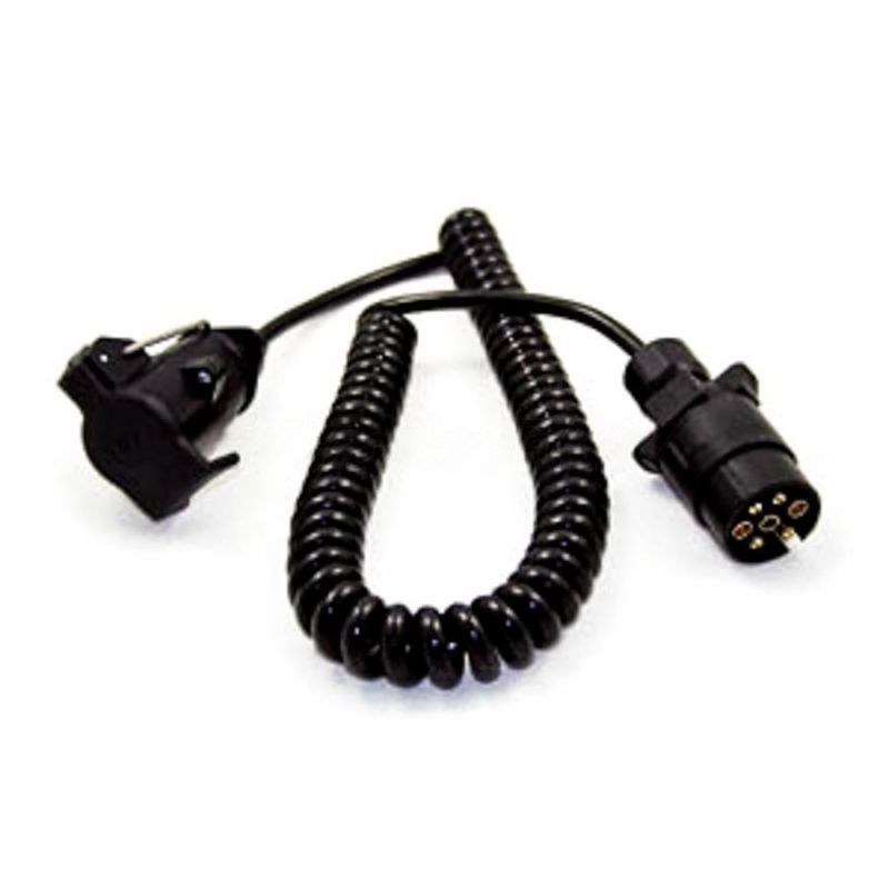 7-pin curly extension lead 5m. long