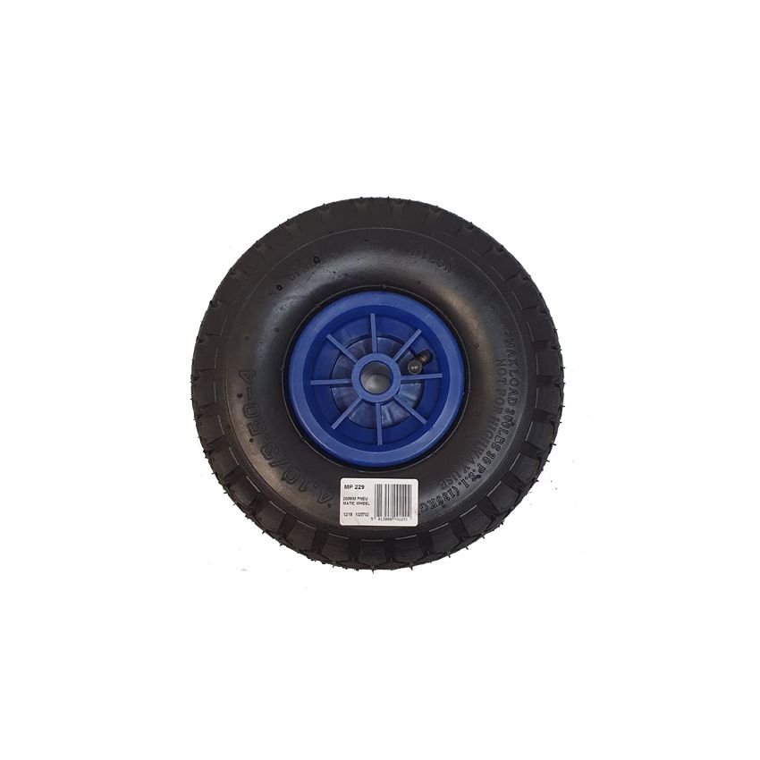 Pneumatic wheel with PVC rim