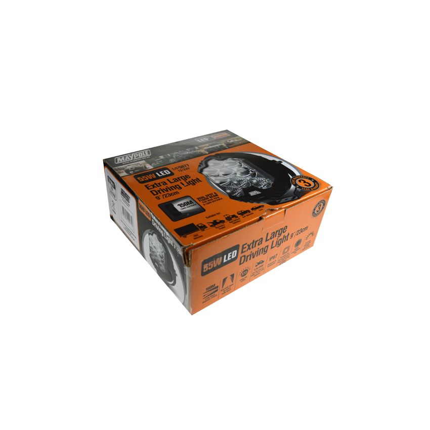 Maypole 12/24V 55W LED 9″ Driving Light