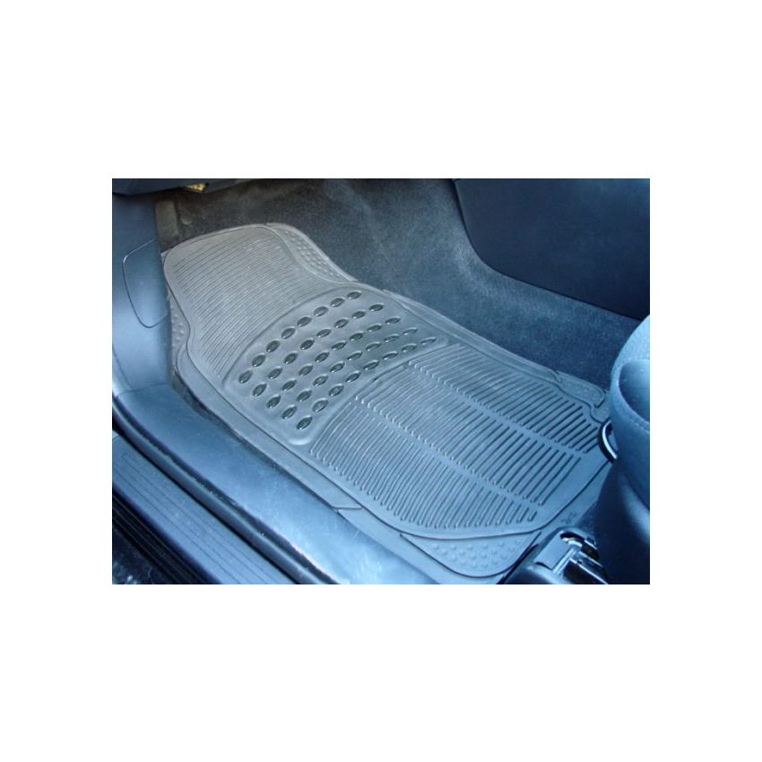 UNIVERSAL CAR MAT SET (4) BLACK PVC
