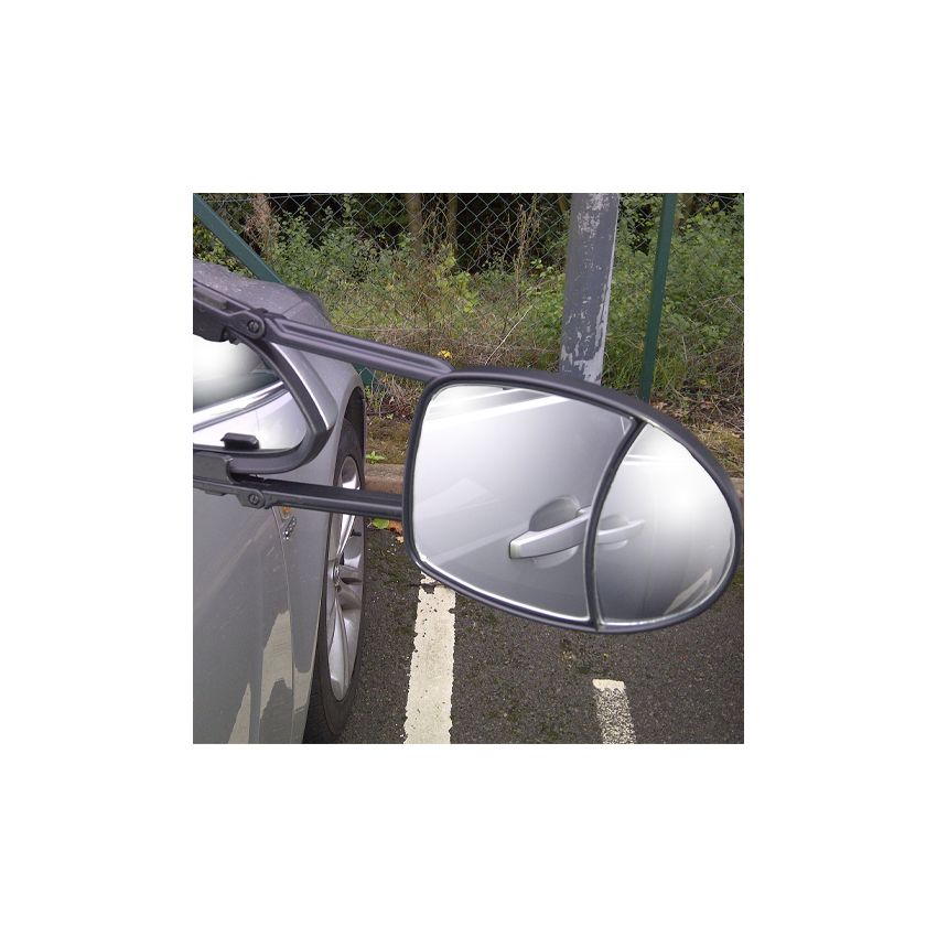 Towing Mirror Deluxe Dual Glass Aero Shaped