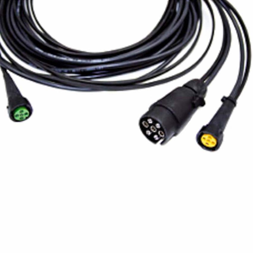 ASPOCK 7PIN - 2x 5 PIN QUICK FIT PLUG IN 5M WIRING HARNESS IVOR WILLIAMS TRAILER
