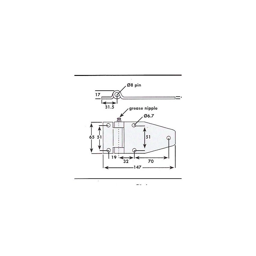 Stainless Locker Hinge