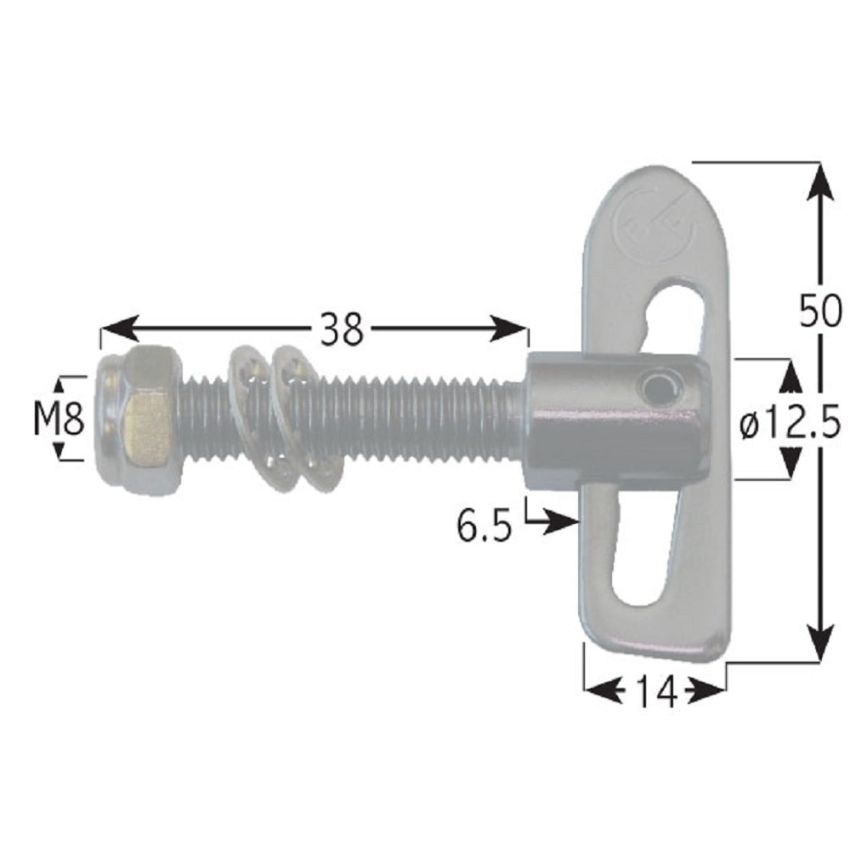 Stainless Antiluce Fastener - 8 x 34mm