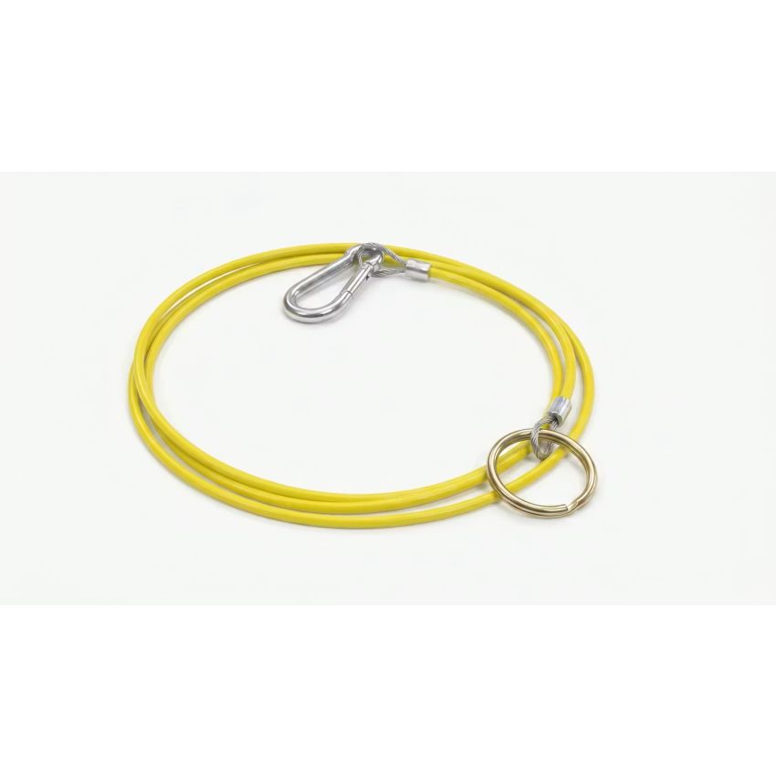 Yellow Hi-Viz breakaway cable 1000mm.