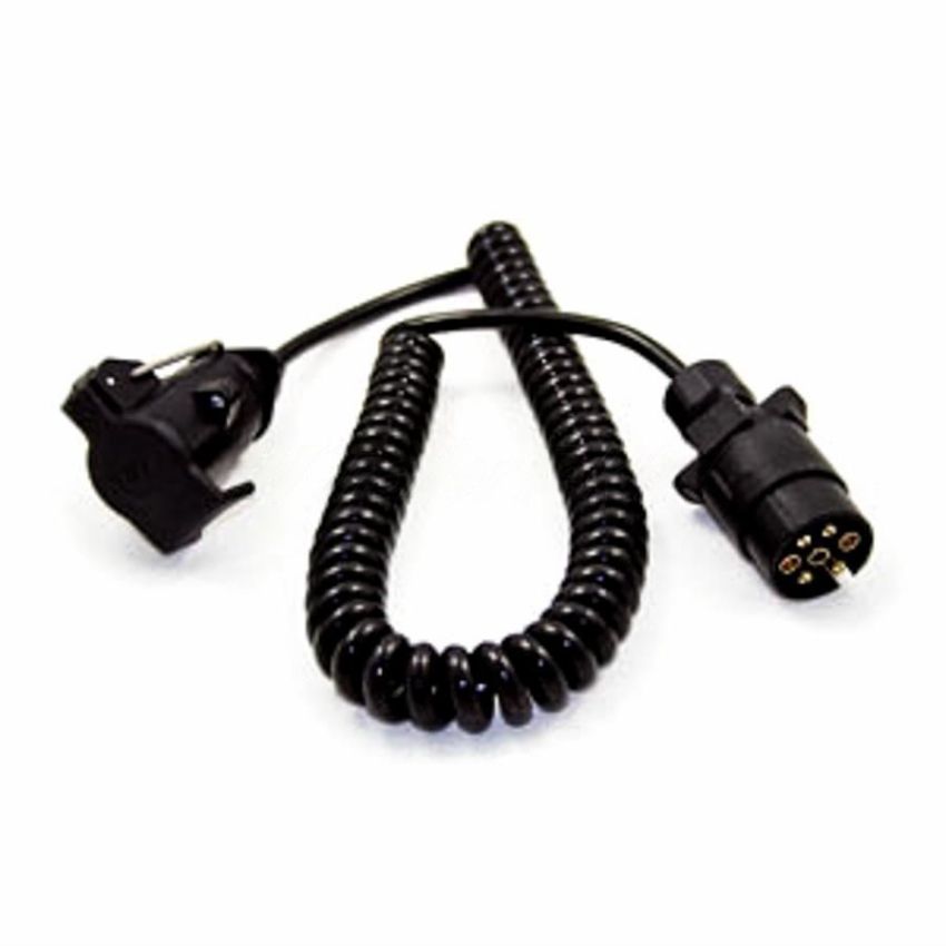 7-pin curly extension lead 5m. long