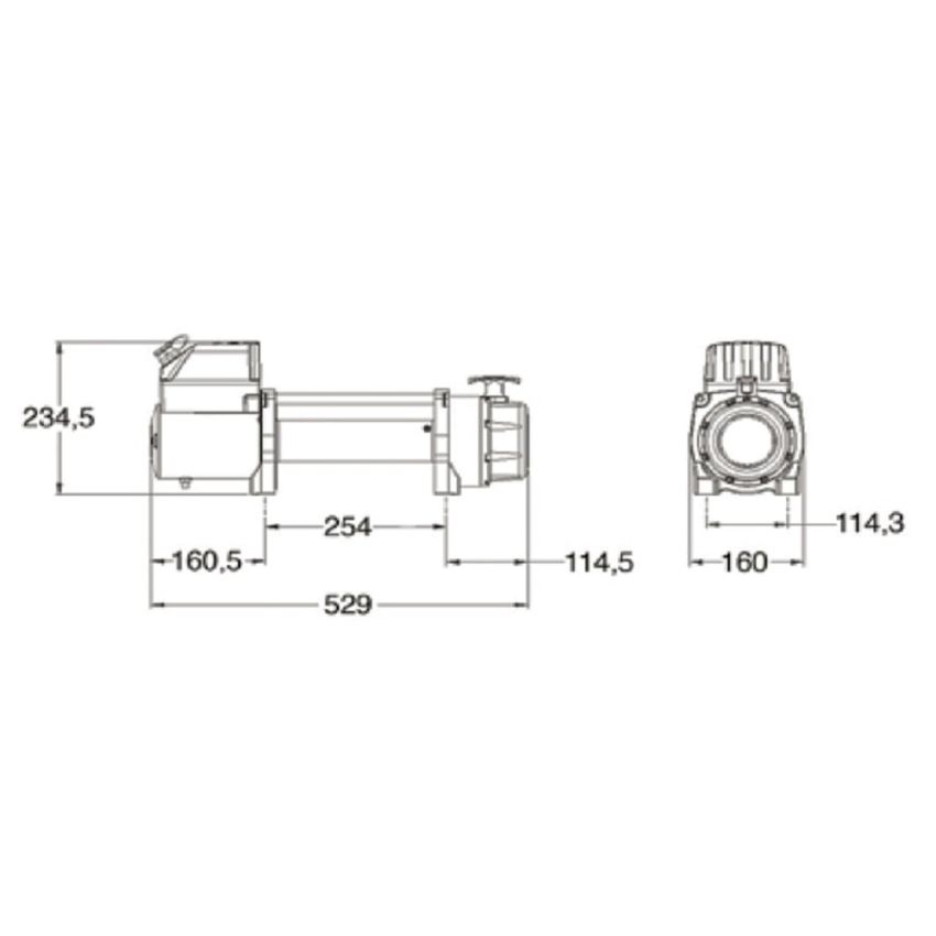 Kartt 9500lbs 42.3kN 12v Electric Winch With Synthetic Rope