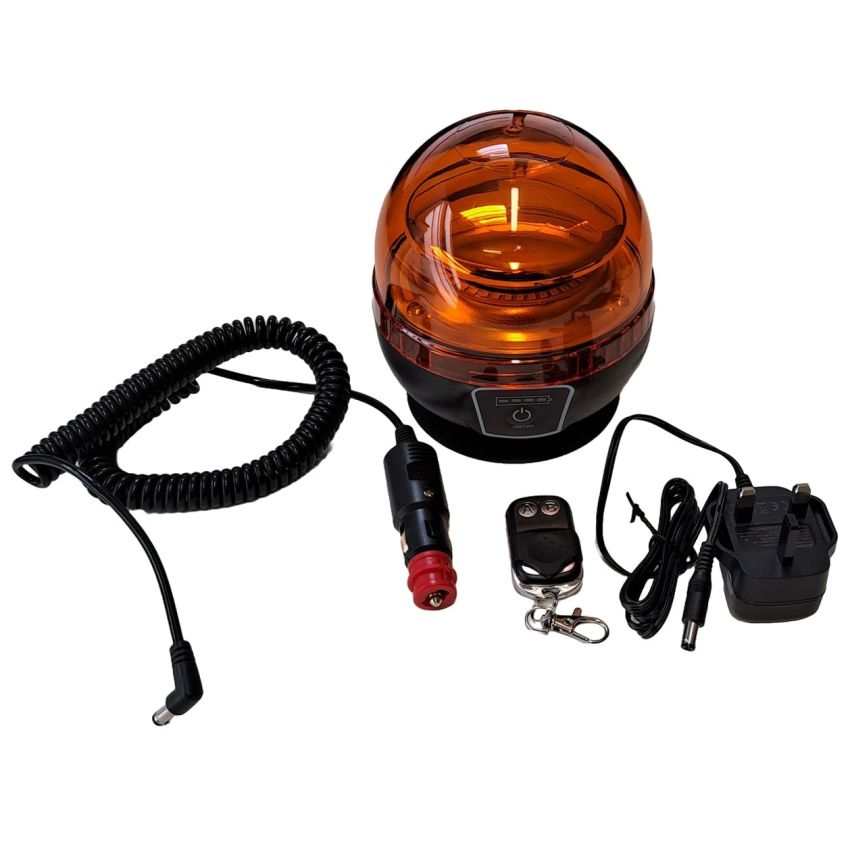 LED Rechargeable Warning Light, Enhanced Magnetic Base With Sucker, 45 Pcs * 2835 LED