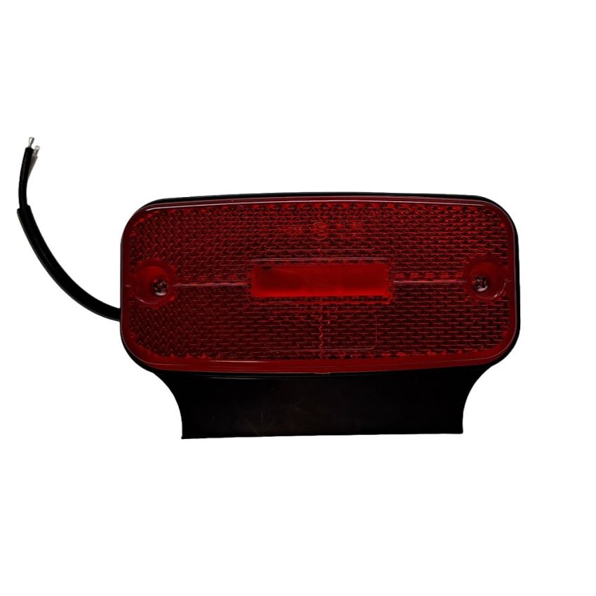 TrailerTek LED Side Marker Light, Red Lens, DC12-24V, ABS+PMMA Housing