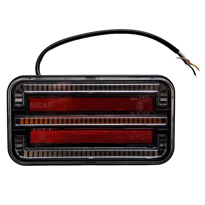 TrailerTek LED Trailer Light LH 12/24v, Screw Base, 4-Functions Including Dynamic Indicator