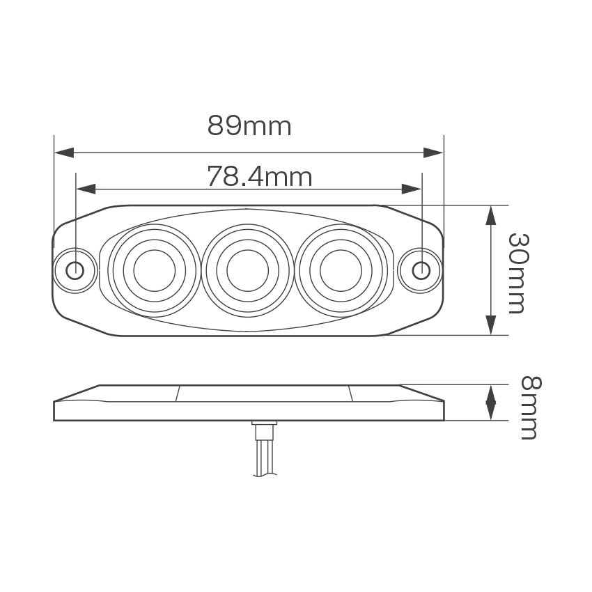 Low-Profile Reverse Lamp
