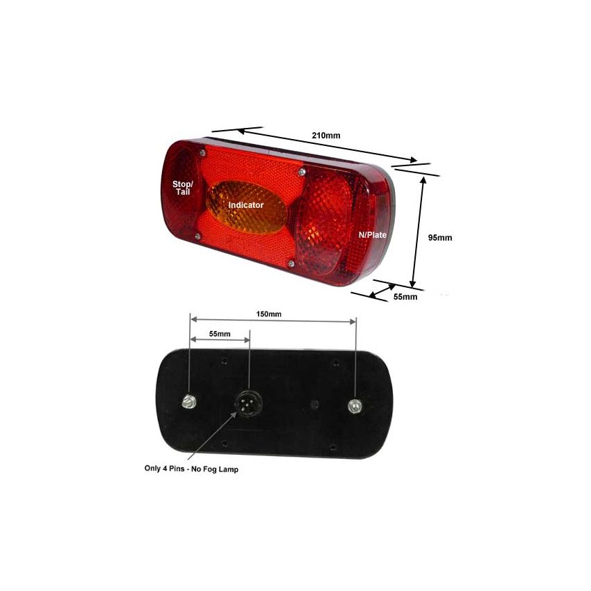 Aspock Midipoint 2 Rear Lamp