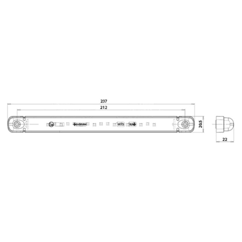 V-Series LED Ultra Slim 3 Function Light