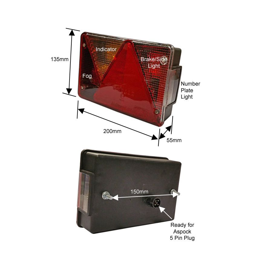 Aspock MultiPoint IV light cluster LH