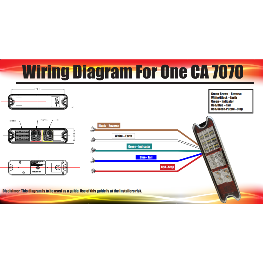 Mini Multifunctional Taillight