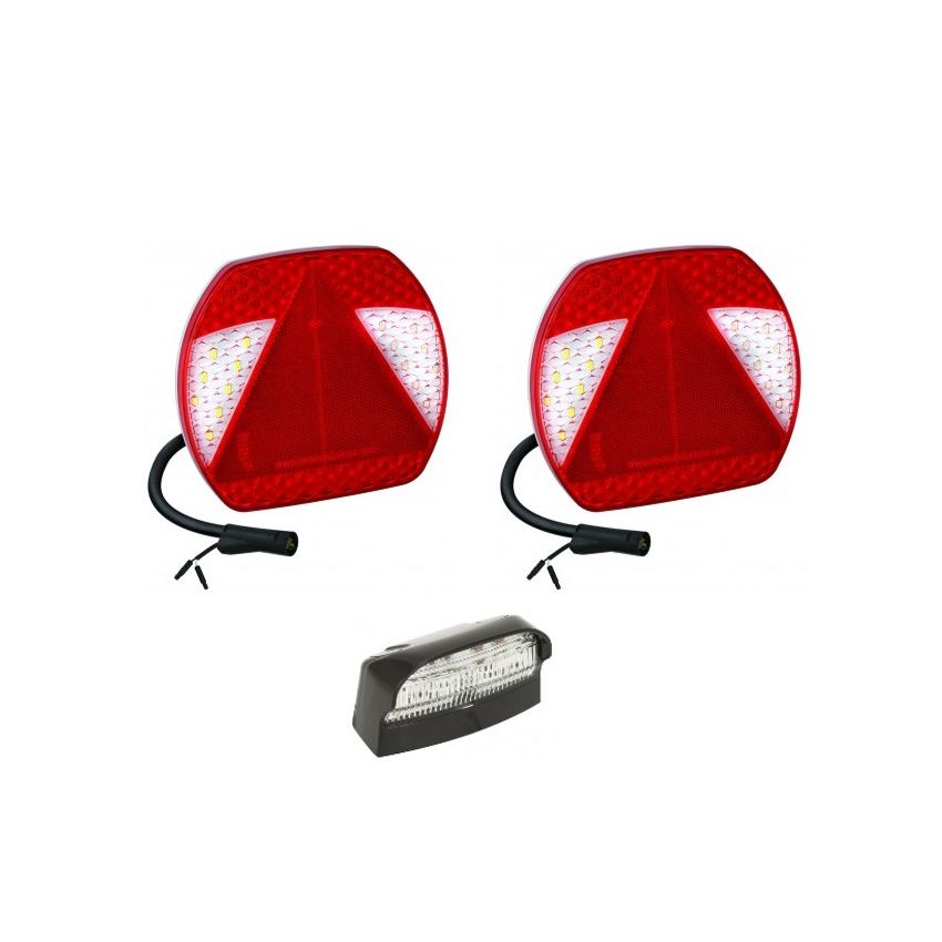 LED Waterproof Rear Light Kit W/ Number Plate Light