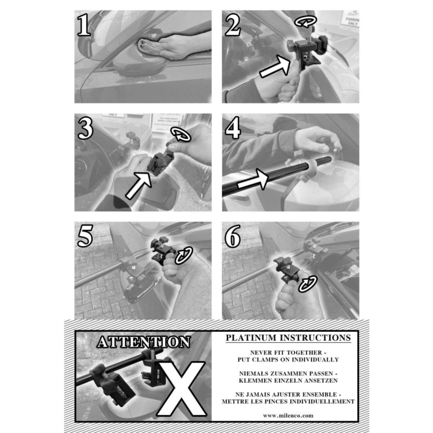 Milenco Grand Aero Platinum Extension Mirrors