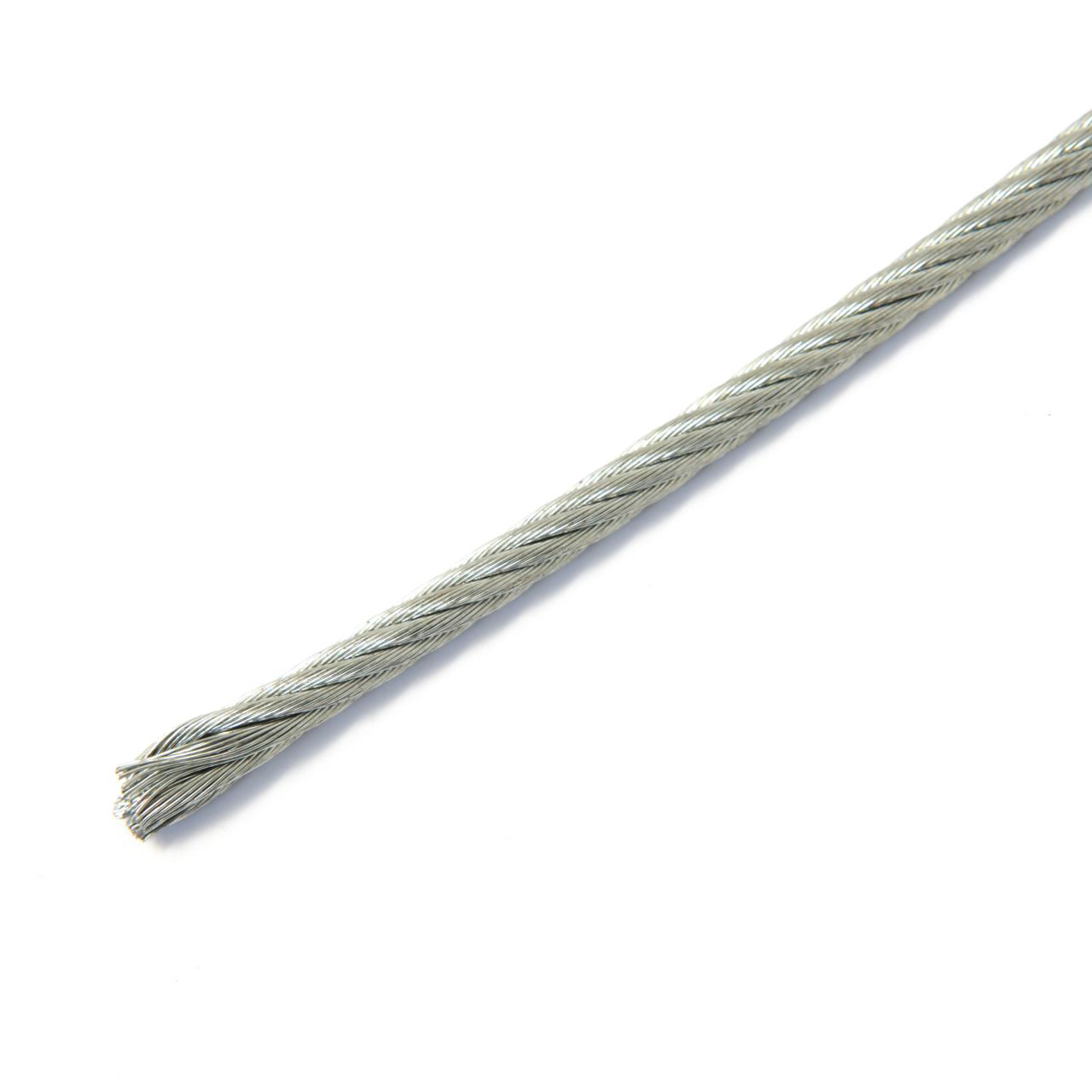 Stainless wire rope 5mm dia.