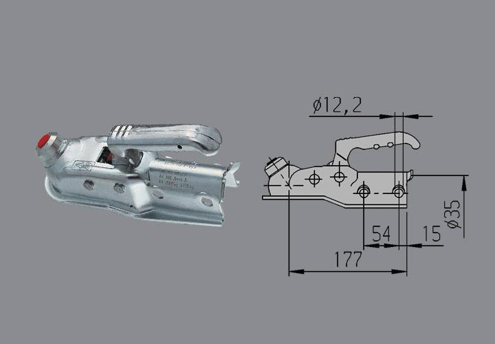 AL-KO AK160 Coupling Head 35mm Diameter For AL-KO 161 Couplings