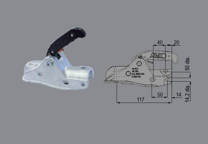 AL-KO cast coupling head Profi V AK301