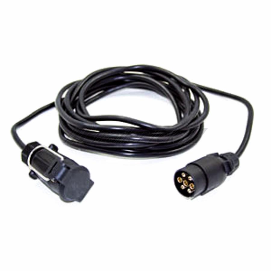7-Pin Straight Extension Cable Plug To Socket, 6m Lead
