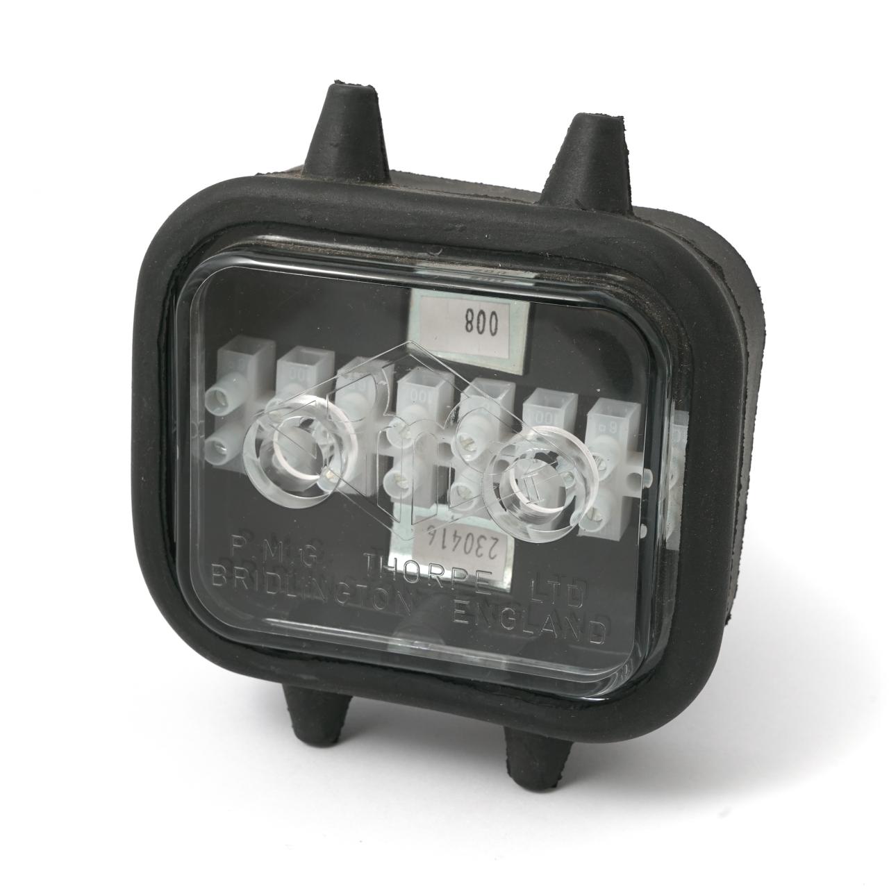 Junction box with rubber base