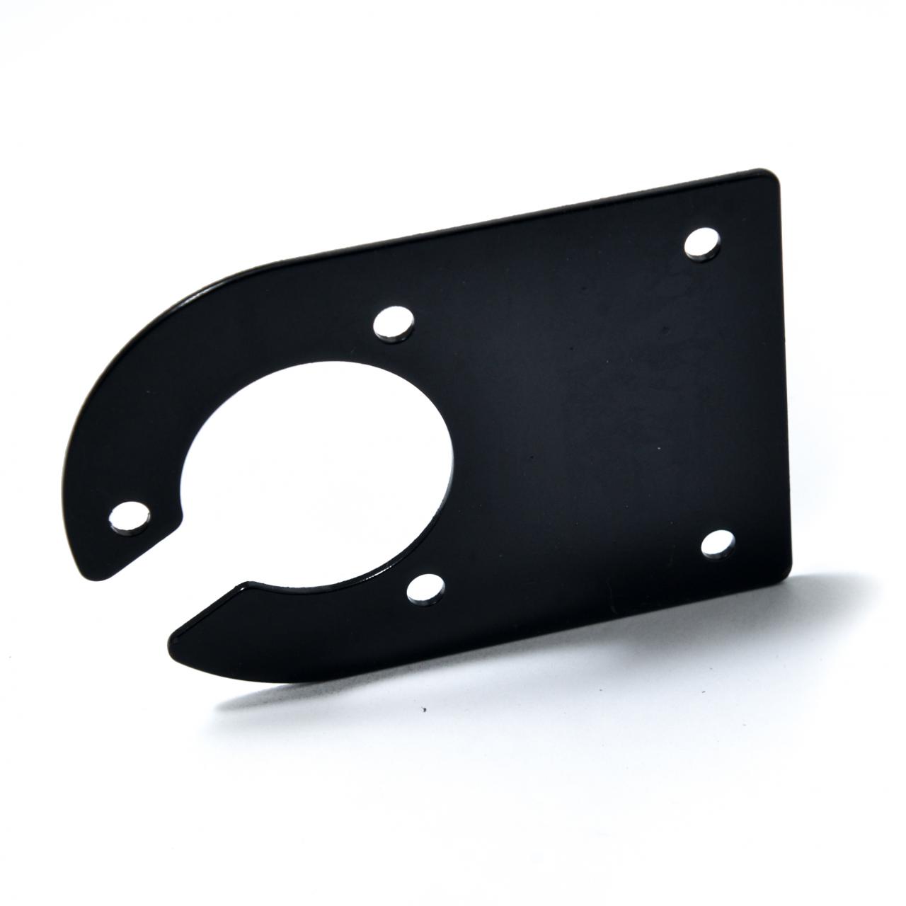 Socket mounting plate, screw on with slot