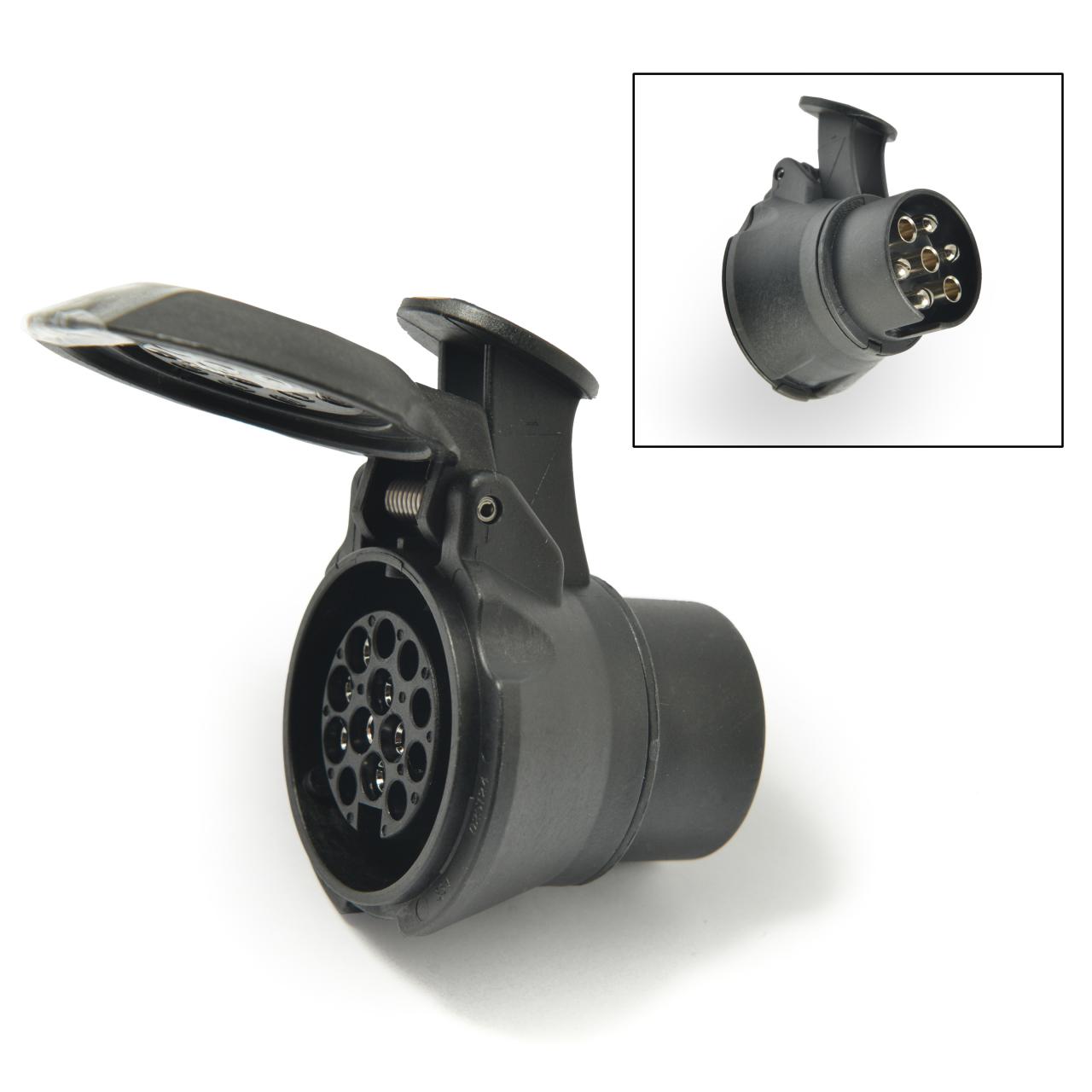 Professional Adaptor 7 Pin Car/Vehicle To 13 Pin Trailer/Caravan Adaptor