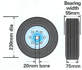 Spare Wheel For TT Jockey Wheel, Large