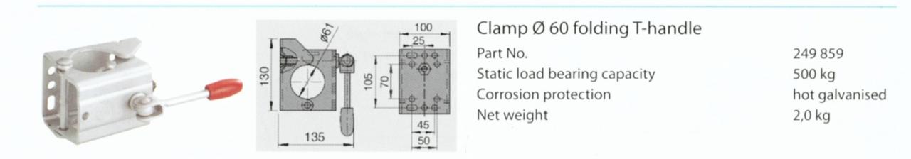 AL-KO Pressed Steel Clamp - 60mm
