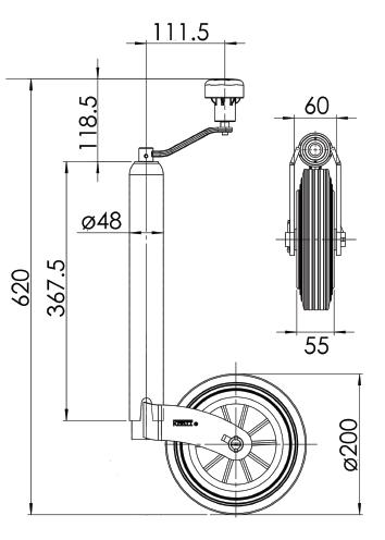 Kartt Premium 48mm Kartt Jockey Wheel