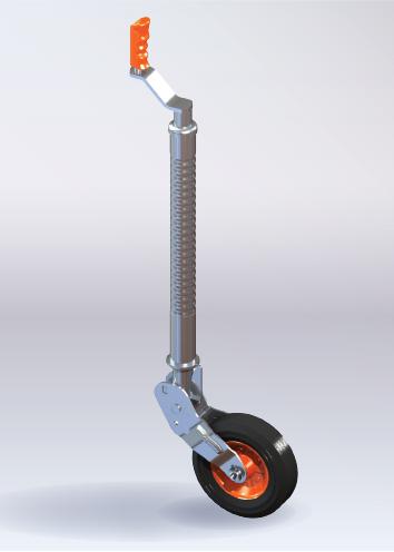 Kartt Heavy duty Ribbed Auto lift Jockey Wheel