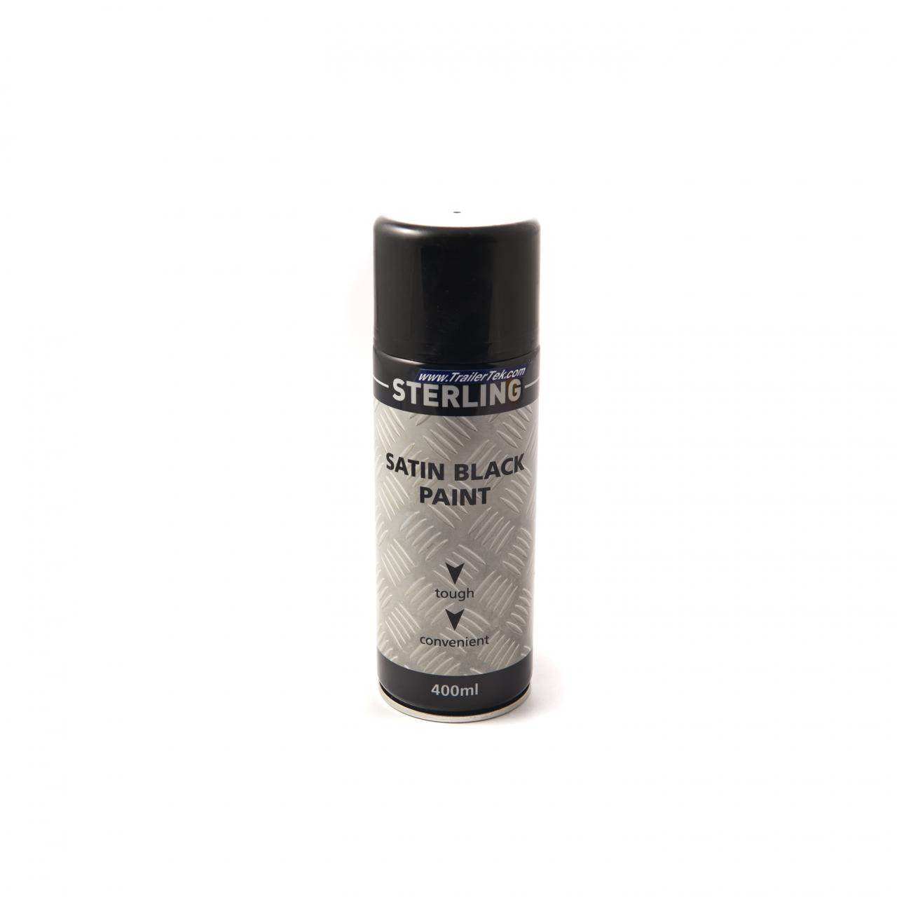 Satin black spray paint 400ml.