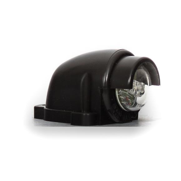 V-Series LED number plate lamp with rubber housing