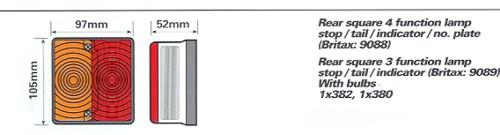 Britax light cluster, square