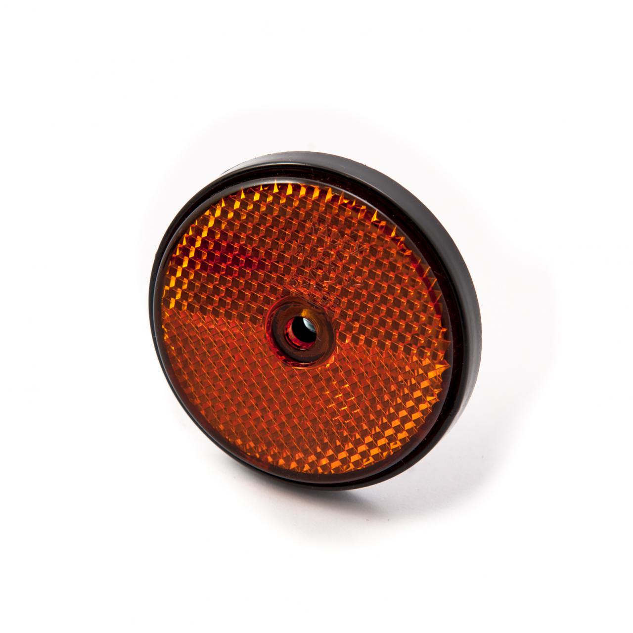 Round Amber Reflector