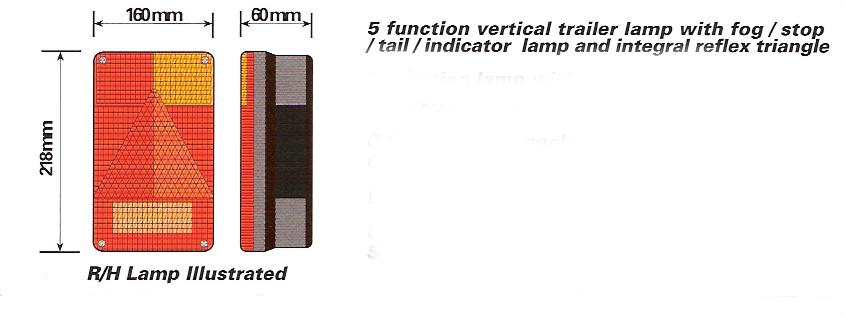 RADEX 6800 Light Cluster Left-Hand Side, 4 & 5 Pin Plug-In Connection