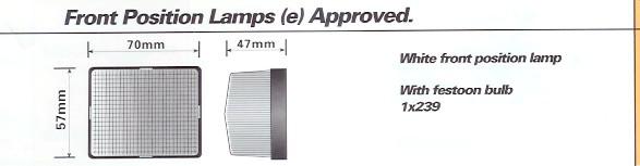 Jokon PL115 Front Marker Light With Apexed Lens