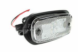 LED Clear Front Marker Light 12/24v