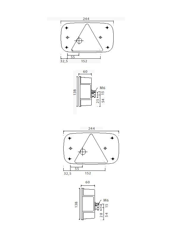 Aspock MultiPoint III RH light cluster