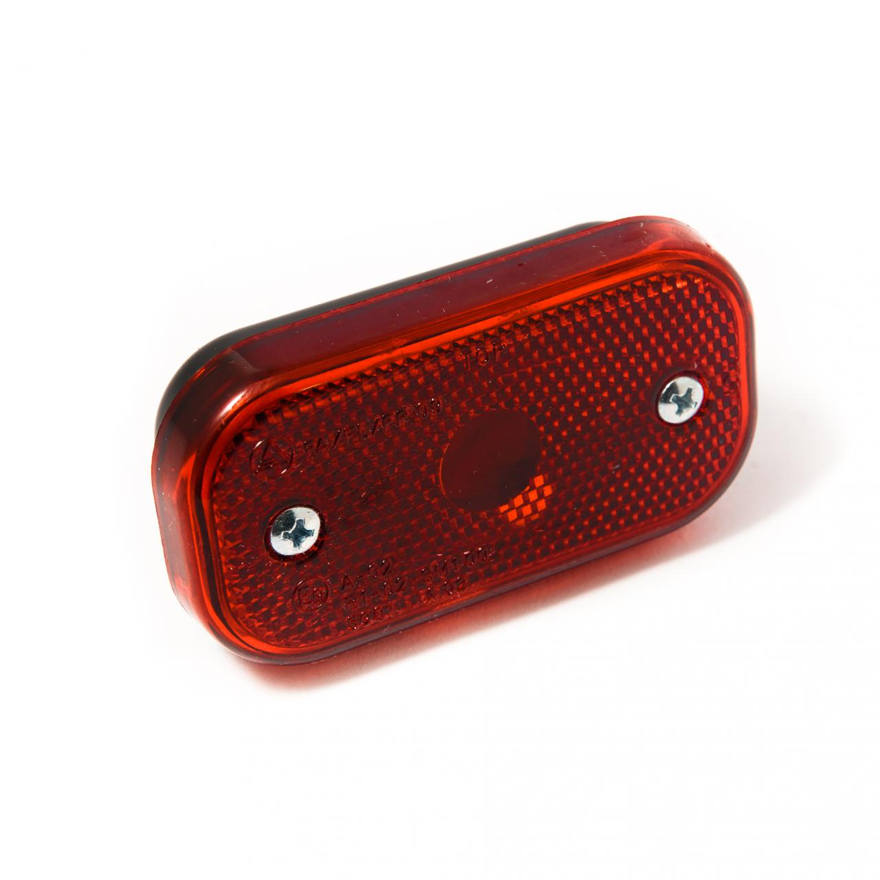 Red Rear Marker Light 12v With Reflector