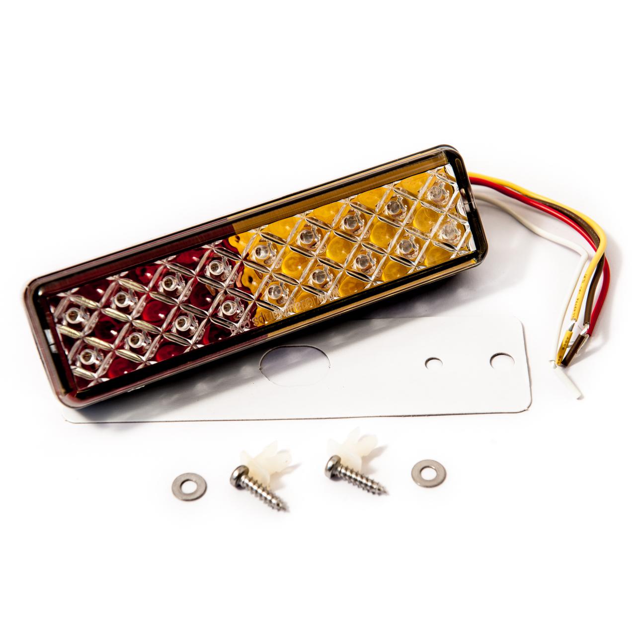 LED Autolamps 135ARME slimline rectangular rear lamp, 12-24v