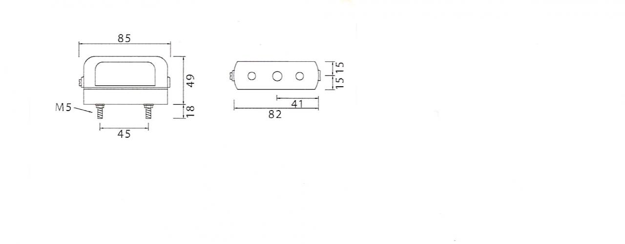 Aspock Regpoint reg. plate lamp, small