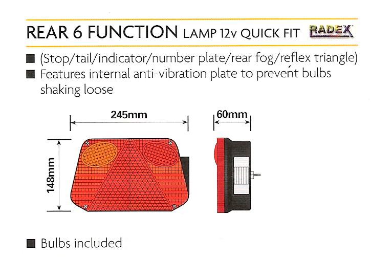RADEX 2800 Light Cluster, Right Hand, Plug-in