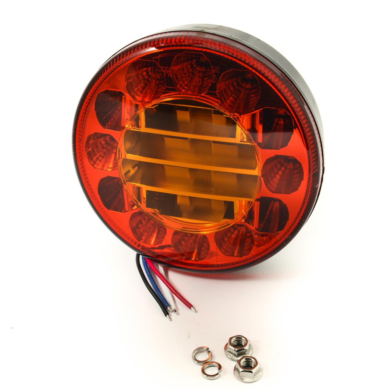 TT LED round rear lamp, 12/24v. S.T.I.
