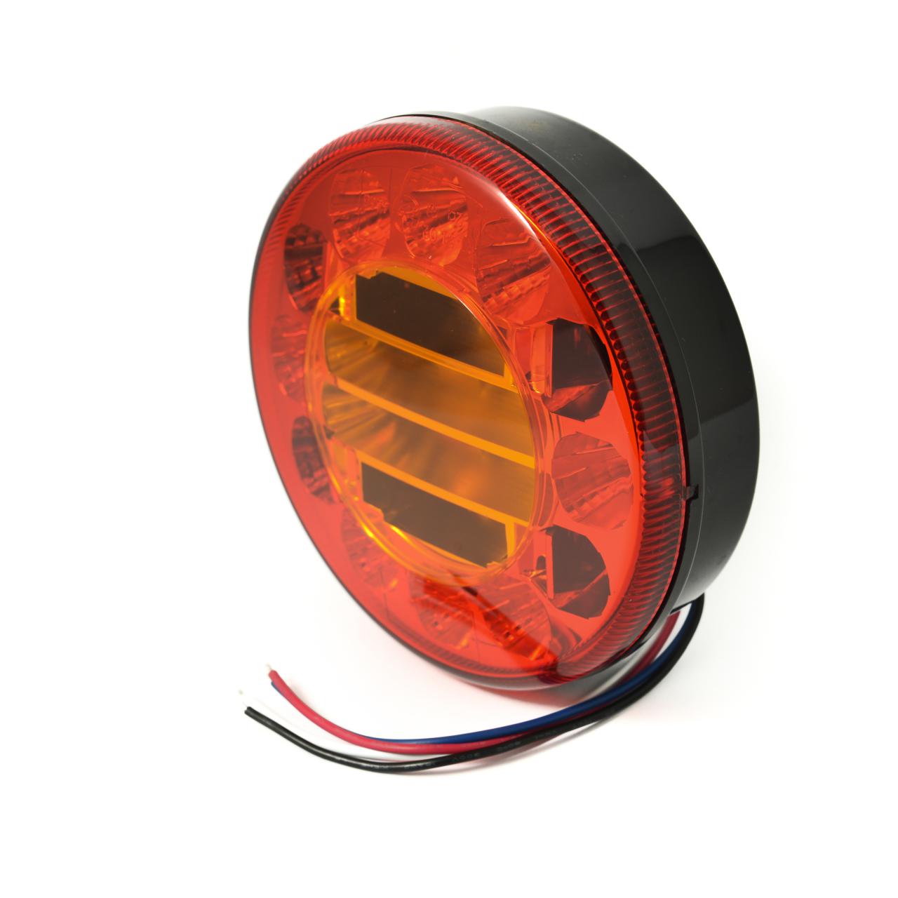 TT LED round rear lamp, 12/24v. S.T.I.