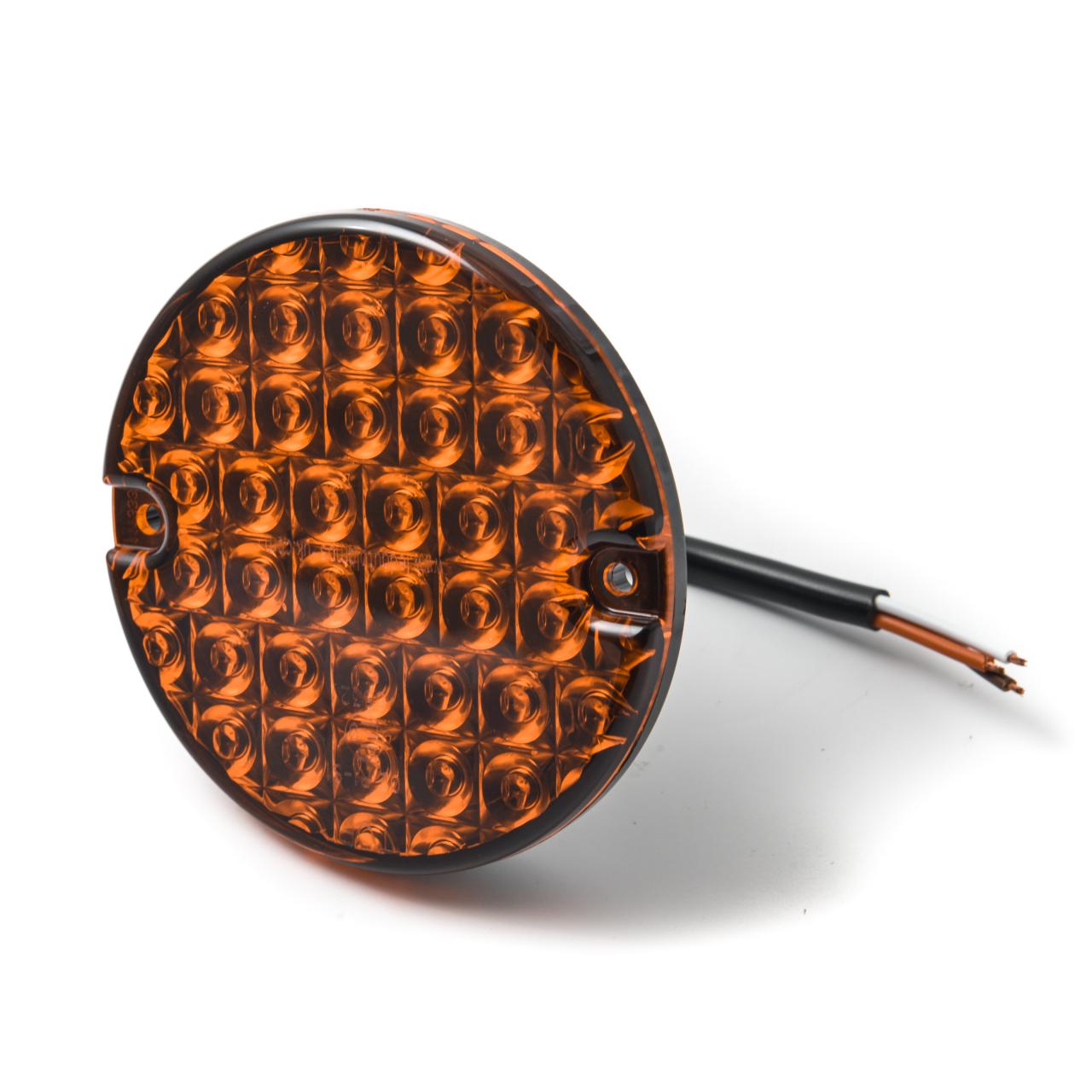 LED Autolamps Round Signal Lamp -  Amber