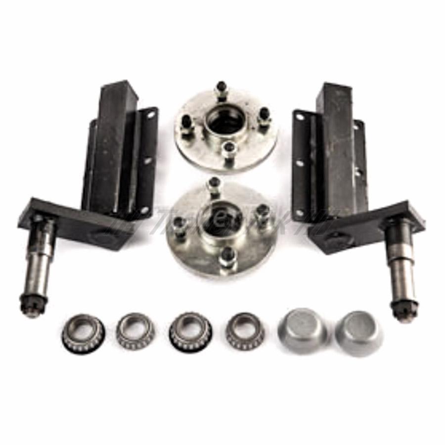 Peak 350 Kg. suspension kit, extended stubs & HUB180x2 with 100mm. PCD