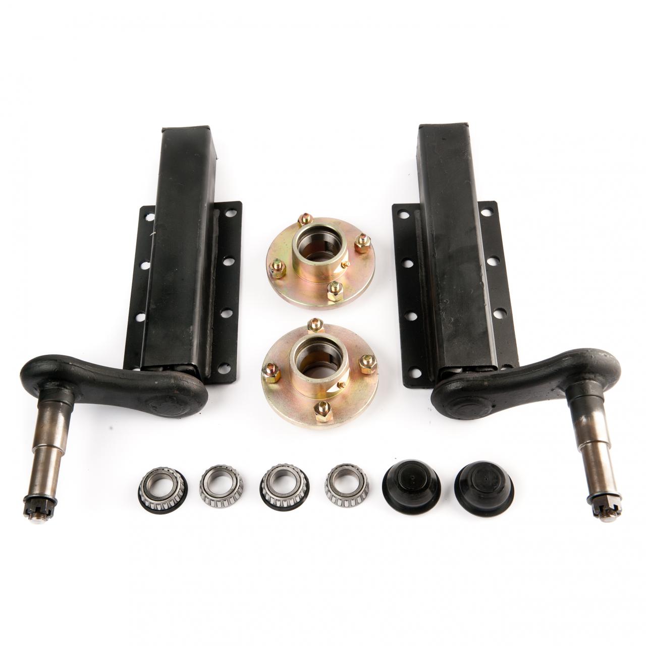 Peak 750 kg. suspension kit, extended stubs with cast hubs with 4