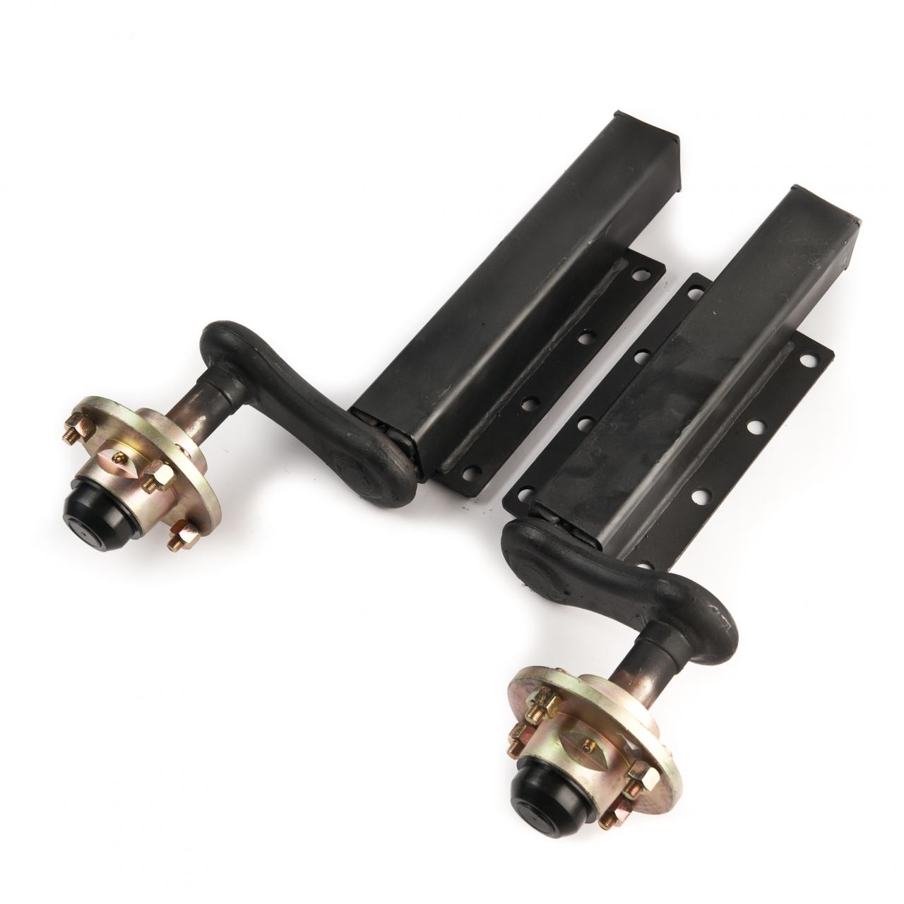 Peak 750 kg. suspension, extended stubs with cast hubs fitted, 4